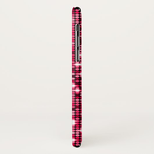 Rode Sequins Telefoon Case (Achterkant/links)