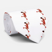 rode sequinzwarte flap stropdas (Opgerold)