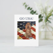 RODE SETTER CURLING  BRIEFKAART (Staand voorkant)