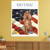 RODE SETTER CURLING  CANVAS AFDRUK (Insitu (Woonkamer))