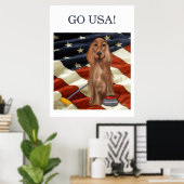 RODE SETTER CURLING  POSTER (Thuiskantoor)