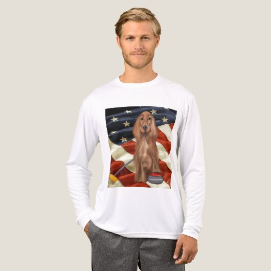 RODE SETTER CURLING  Tri-Blend SHIRT (Voorkant)