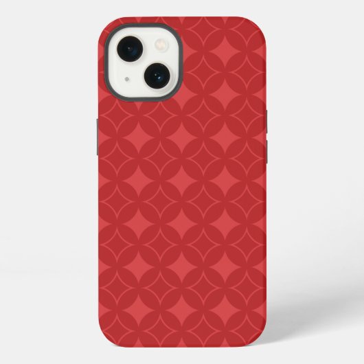Rode shippo-patroon Case-Mate iPhone-hoesje iPhone Hoesje (Achterkant)