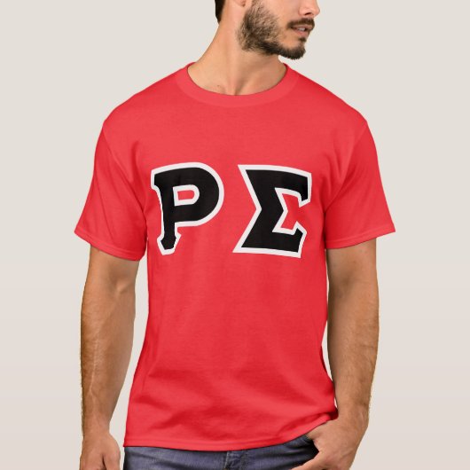 RODE SHIRT MET ZWARTE LETTERS (Voorkant)