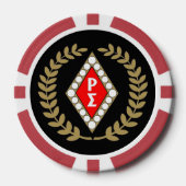 Rode Shirt Poker Chips (Voorkant)