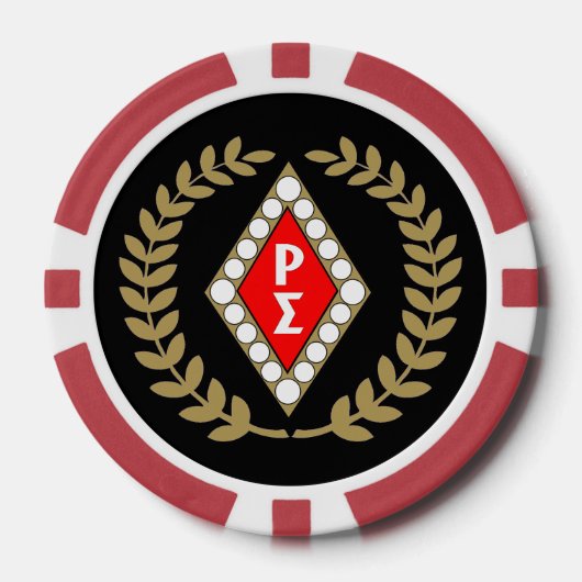 Rode Shirt Poker Chips (Voorkant)