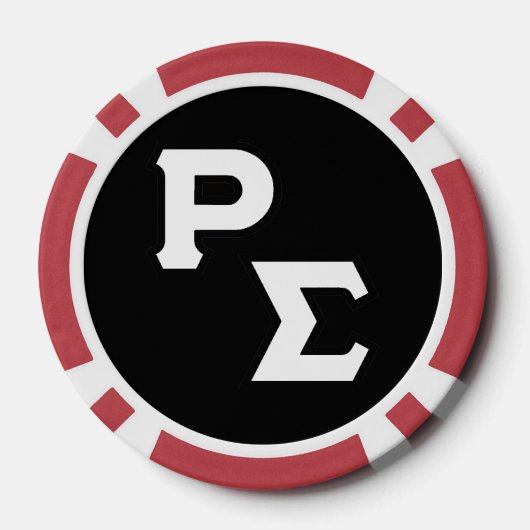 Rode Shirt Poker Chips (Achterkant)