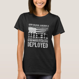 Rode Shirt Vrijdag God zegene Amerika Herinner T-s
