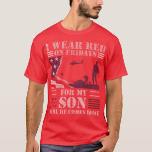 Rode Shirten op vrijdag voor de Veteranese militai T-shirt