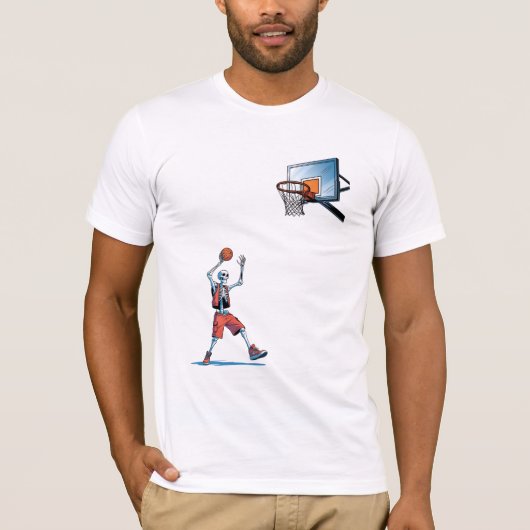 Rode Shorts Skelet Dunk T-shirt (Voorkant)