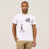 Rode Shorts Skelet Dunk T-shirt (Voorkant volledig)