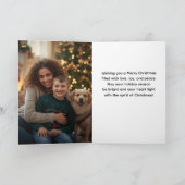 Rode Sieraad Boom Kerstkaart – Familie Kaart (Binnen)