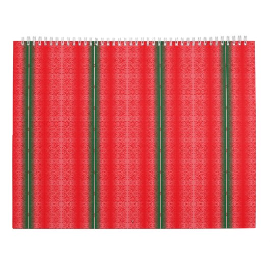 Rode Sierkalender 2027 Muurkalender Kalender (Achterkant)