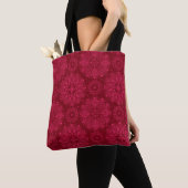 Rode sierplant tote bag (Dichtbij)