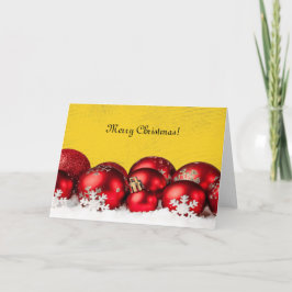 Rode sierplanten feestdagen kaart