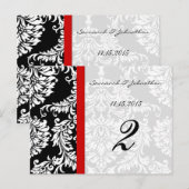 Rode sierstrip zwarte dempingenkaart briefkaart (Voorkant / Achterkant)