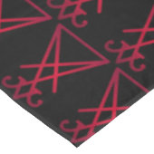 Rode Sigil van Lucifer Satanisch Occult Altaar Tafelkleed (Gekanteld)