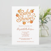 Rode Sinaasappel Appels Baby Meisje Baby Boy Baby  Kaart (Staand voorkant)