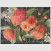 Rode Sinaasappel Bloeiende Gumnut Decoupage Tissuepapier (Voorkant)