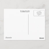 Rode Sinaasappel en gele ombre Briefkaart (Achterkant)