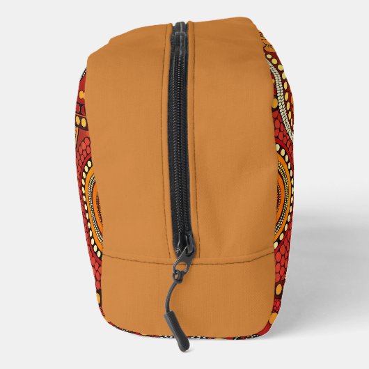 RODE SINAASAPPEL GEEL ABORIGINAL STAMPATRONEN TOILETTASJE (Rechts)