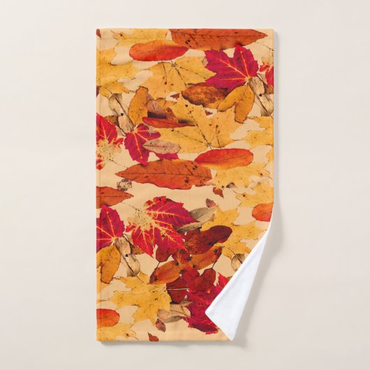 Rode Sinaasappel Geel Herfst Foliage Badhanddoeken Bad Handdoek (Handdoek)