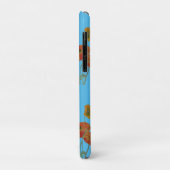 Rode Sinaasappel Klaproos Klaprozen bloemig Blauw Case-Mate iPhone Case (Achterkant/links)