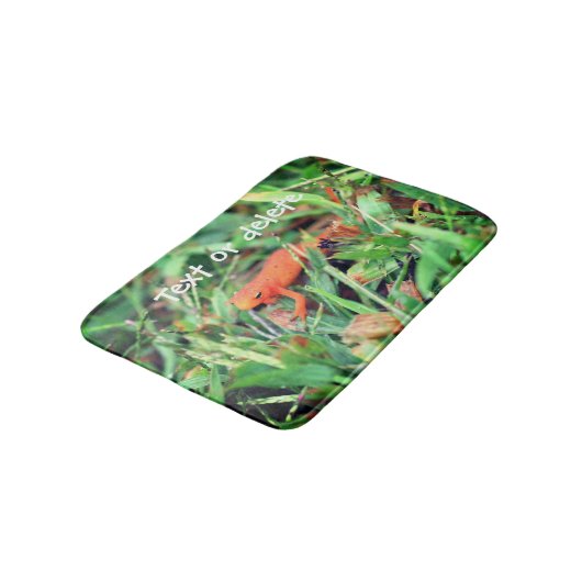 Rode Sinaasappel Salamander Natuur 1 Badmat (Gekanteld)