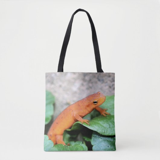 Rode Sinaasappel Salamander Natuur #2 Tote Bag (Voorkant)