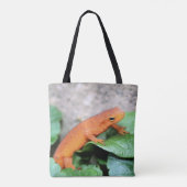 Rode Sinaasappel Salamander Natuur #2 Tote Bag (Achterkant)