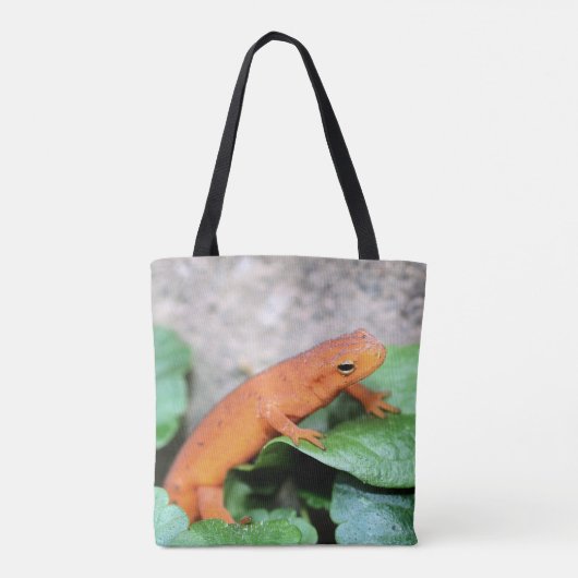 Rode Sinaasappel Salamander Natuur #2 Tote Bag (Achterkant)