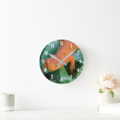 Rode Sinaasappel Salamander Natuur Ronde Klok (Huis)