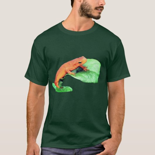 Rode Sinaasappel Salamander Natuur T-shirt (Voorkant)