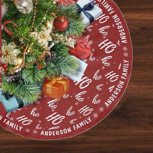 Rode Sinterklaas Ho Ho Ho Patroon Kerstmis Kerstboom Rok