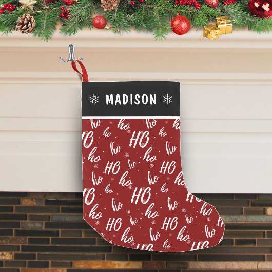 Rode Sinterklaas Ho Ho Ho Patroon Kerstmis Kleine Kerstsok