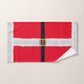 Rode Sinterklaas pak Monogram Kerstvakantie Handdoek (Handdoek)