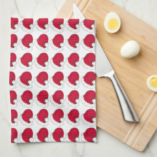 Rode Sinterklaas Pet Kerstvakantie Foodie Gift Theedoek