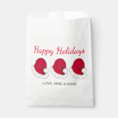 Rode Sinterklaas Pet Prettige feestdagen Kerstmis Bedankzakje (Voorkant)