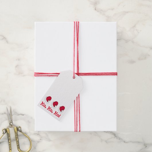 Rode Sinterklaas Pet Prettige feestdagen Kerstmis Cadeaulabel (Met Touw)