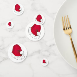 Rode Sinterklaas Pet Prettige feestdagen Kerstmis Confetti