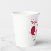 Rode Sinterklaas Pet Prettige feestdagen Kerstmis Papieren Bekers (Rechts)