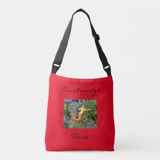 rode sirena mermaid crossbody tas (Voorkant)