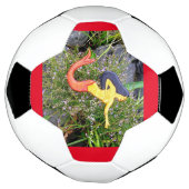 rode sirena mermaid voetbal (Gedraaid)