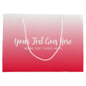 Rode Sjabloon Modern Elegant Creëer Uw Eigen Groot Cadeauzakje (Achterkant)
