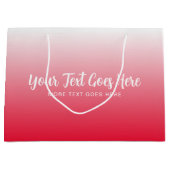 Rode sjabloon moderne elegante maak je eigen groot cadeauzakje (Voorkant)