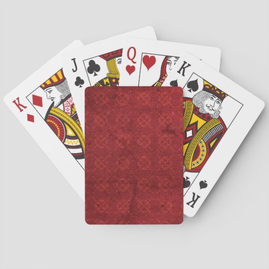 Rode Sjabloon | Zazzle_Growshop. Pokerkaarten (Achterkant)