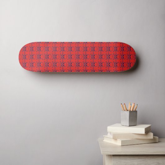 Rode skateboard (Muurkunst (Horizontaal))