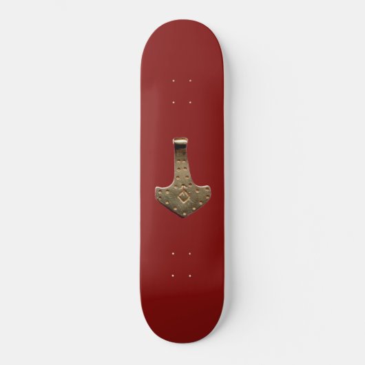 Rode skateboard van Gold Thor's Hammer (Voorkant)