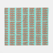 Rode ski's op blauwe achtergrond fleece deken (Voorkant (Horizontaal))