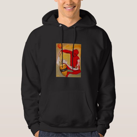 rode slagsionist hoodie (Voorkant)